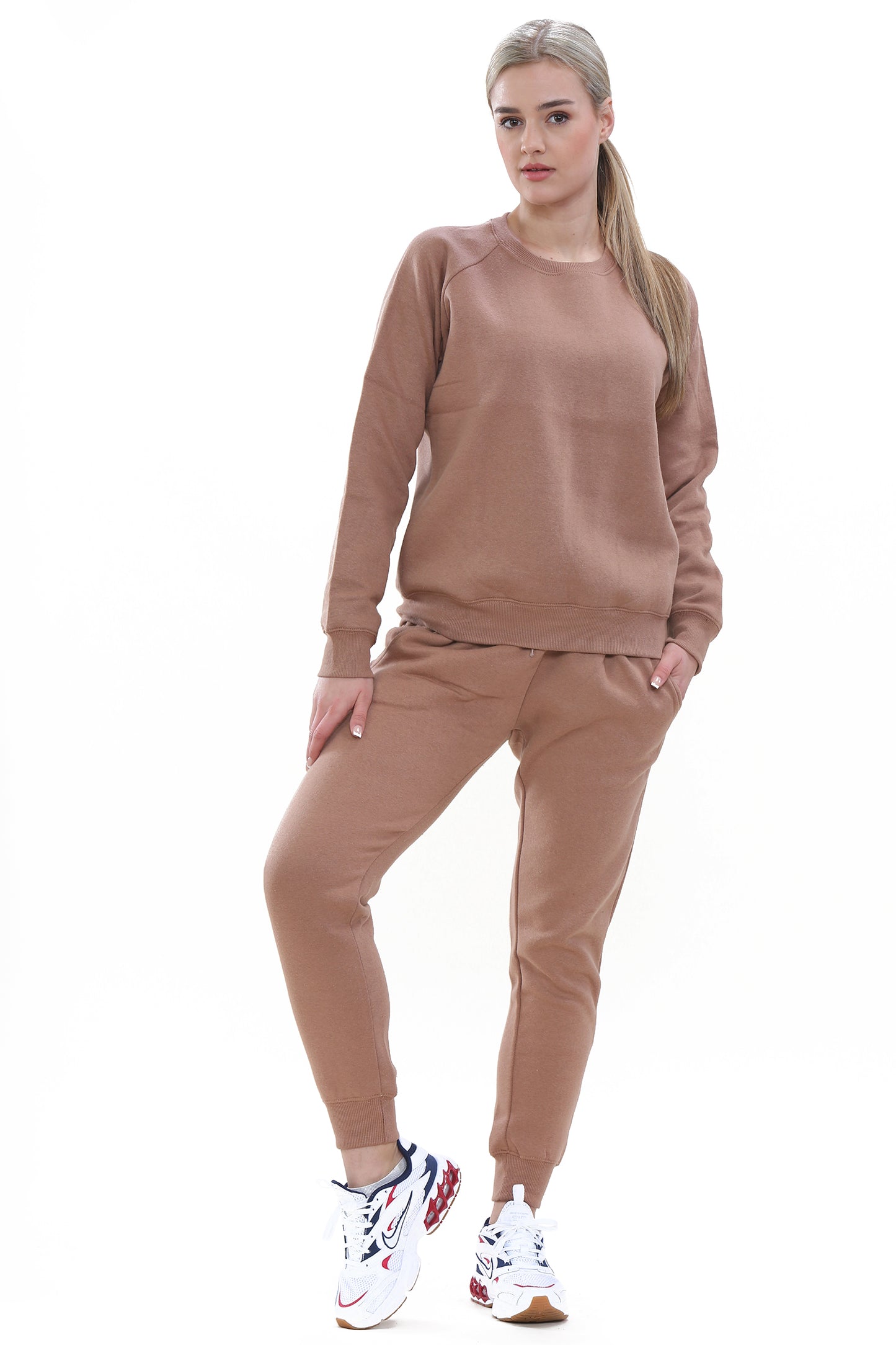 Style Moda Ladies Plain Sweatshirt Tracksuit