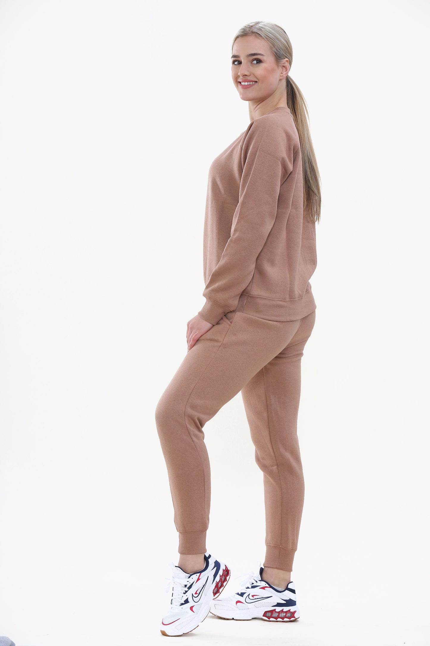 Style Moda Ladies Plain Sweatshirt Tracksuit