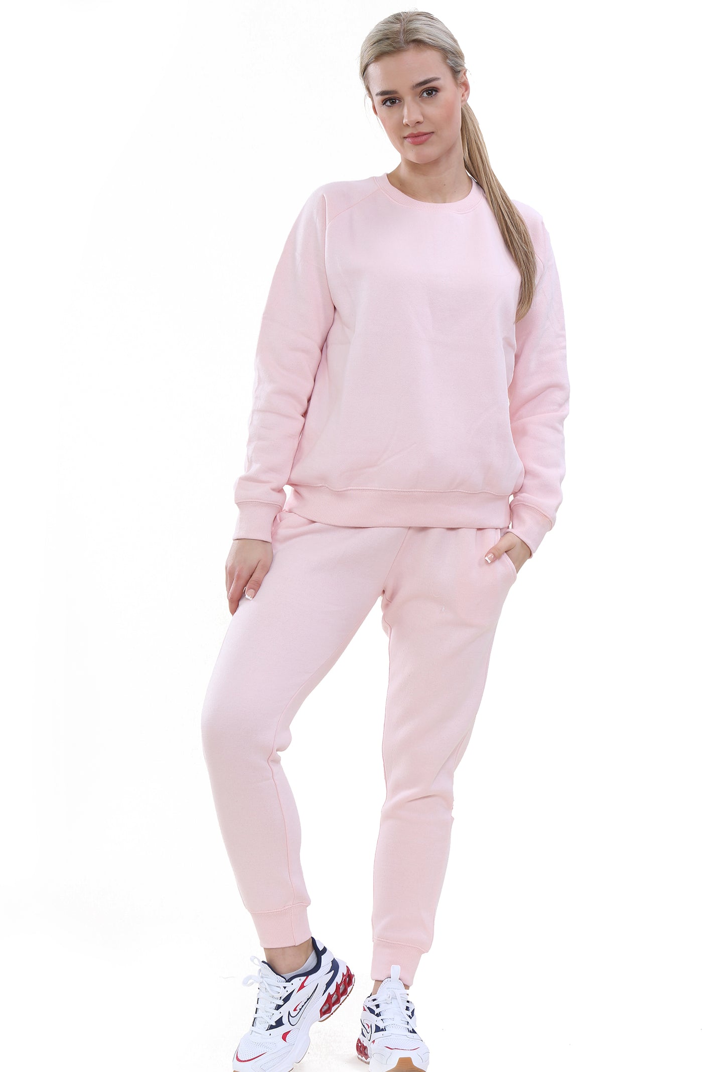 Style Moda Ladies Plain Sweatshirt Tracksuit