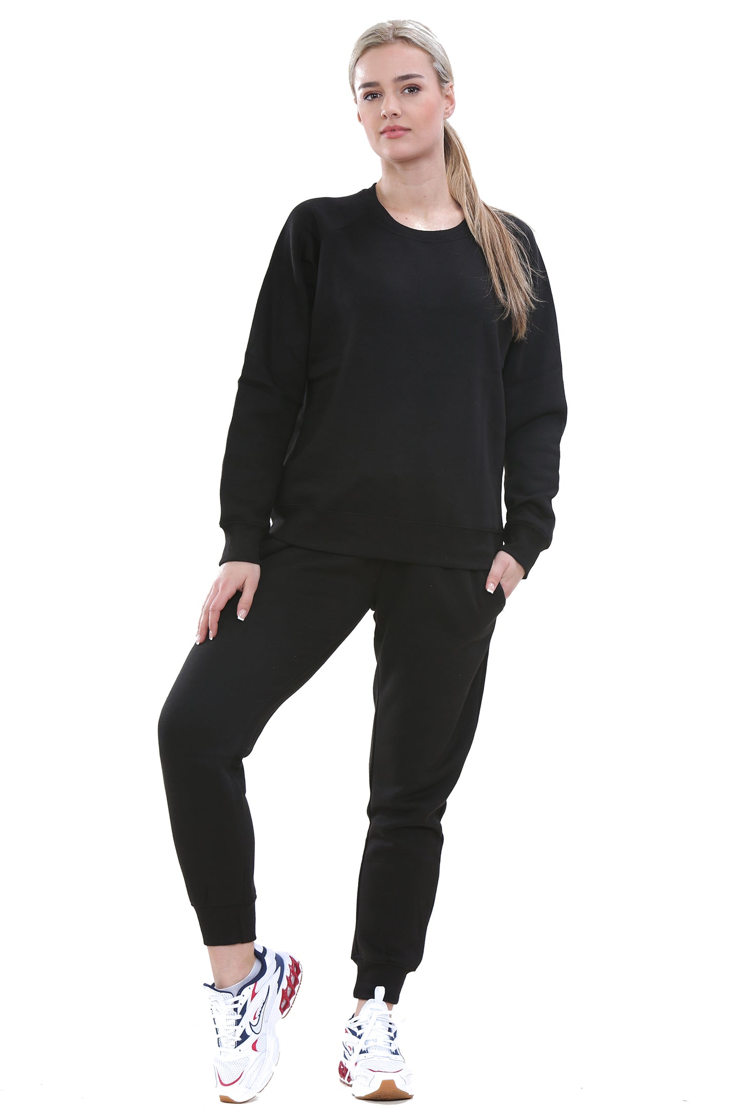 Style Moda Ladies Plain Sweatshirt Tracksuit