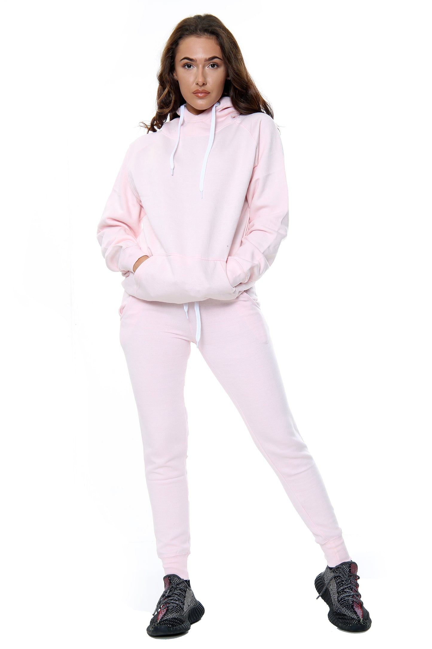 Style Moda Ladies Long Sleeve Plain Lounge Wear Set Tracksuit