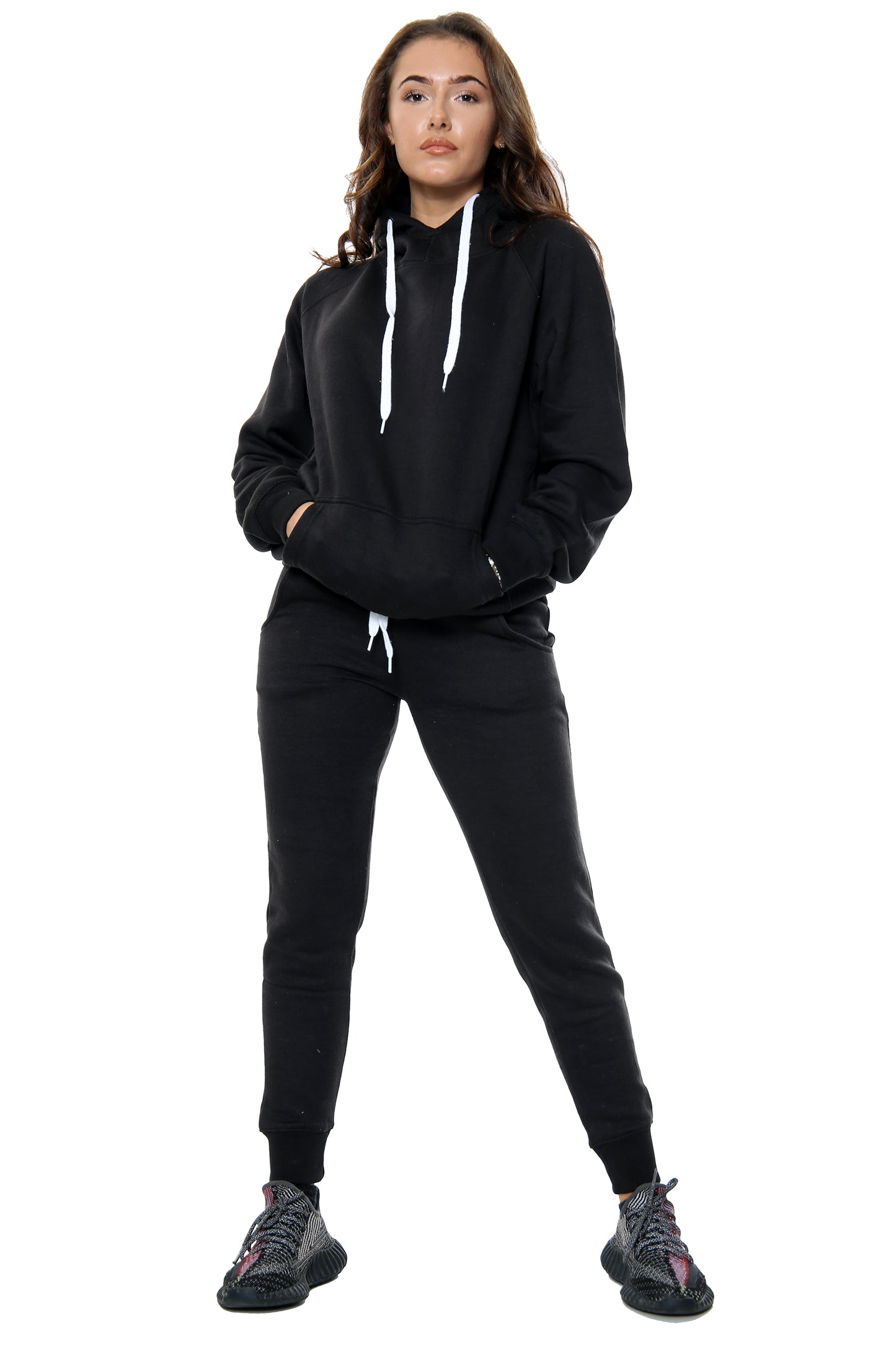 Style Moda Ladies Long Sleeve Plain Lounge Wear Set Tracksuit