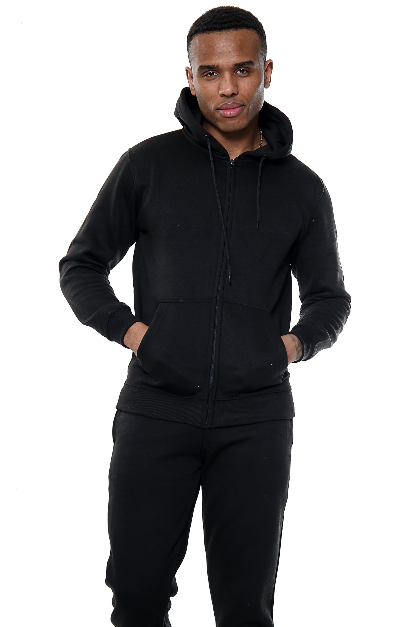 Style Moda Mens Plain Full Tracksuit with Pocket Hoodie