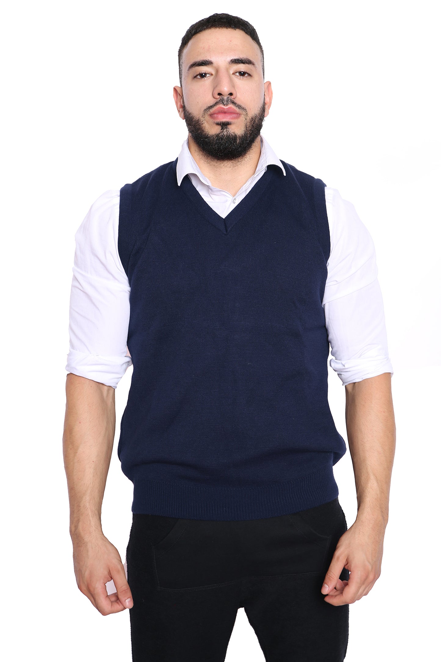 Style Moda Men's Classic V-Neck Sleeveless  Vest Top